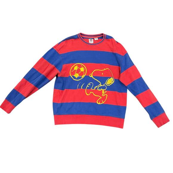 Levi's Other - Men’s Levi's x Peanuts Snoopy Soccer Striped Crewneck Sweatshirt Sz M